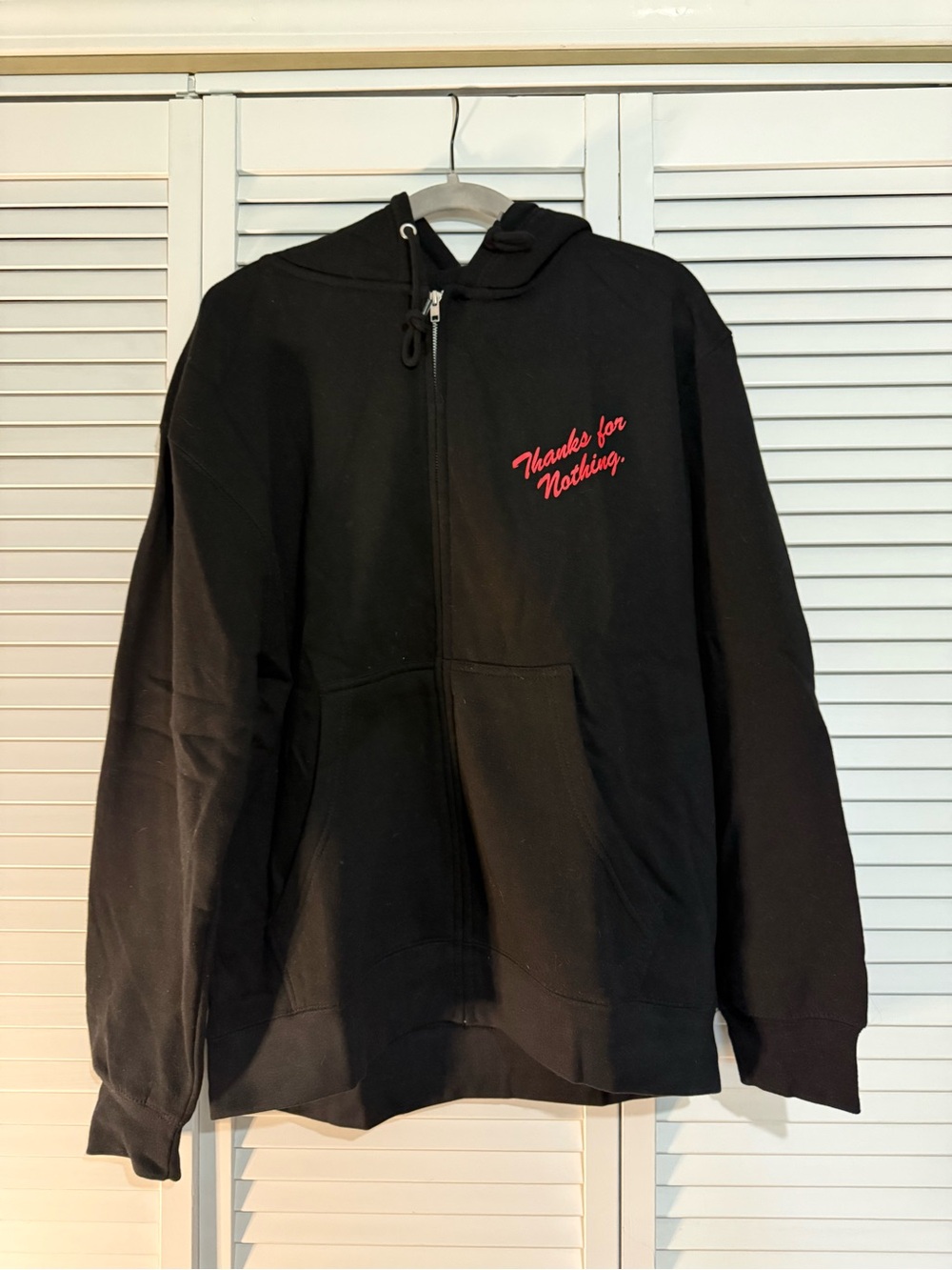 Empyre Black Zip Hoodie with White Branding
